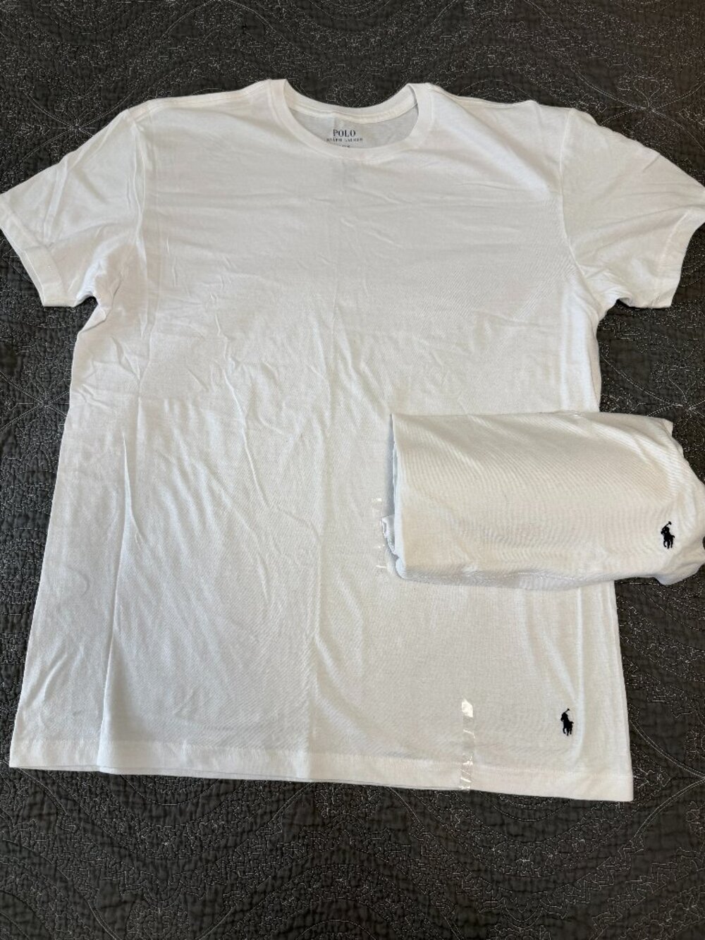 Polo Ralph Lauren Blue Pony Mens  T-shirts 100% Cotton.